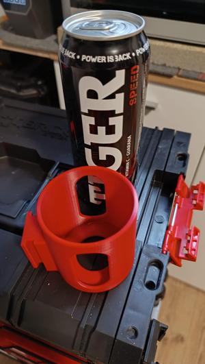 Holder with Qbrick connector for energy drink
