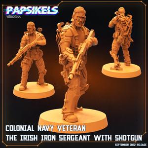 COLONIAL NAVY VETERAN THE IRISH IRON SERGEANT SHOTGUN