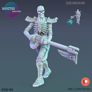 Cosmic Undead Soldier / Evil Alien Officer / Space Skelet / Cyberpunk Warrior / Skeleton Army Invasion / Trooper Attack / Sci-Fi Encounter
