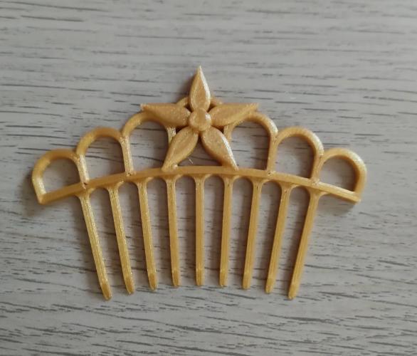 Hairpin-Crown with flower