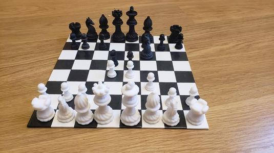 Chess set and box
