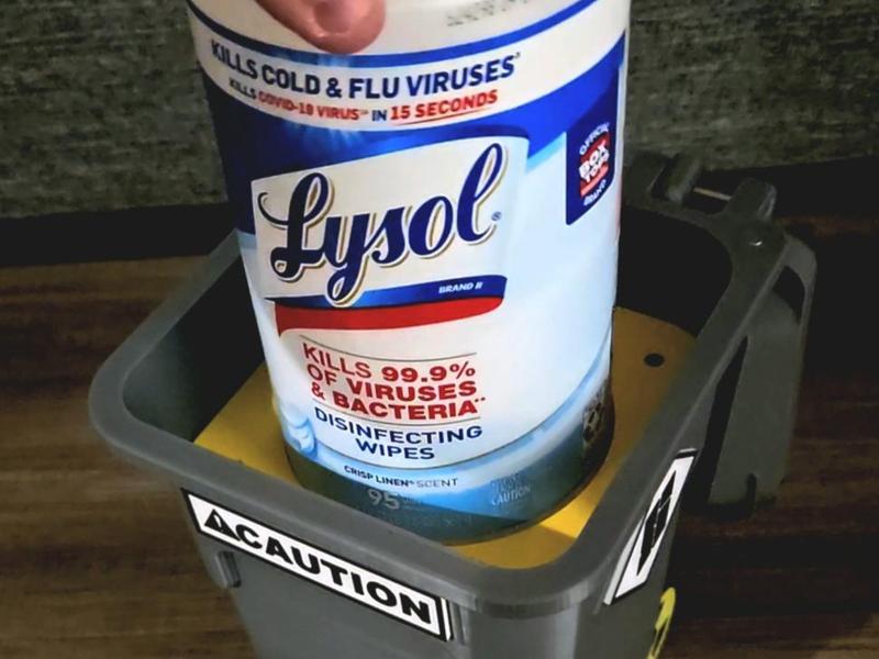 Cleaning Wipes INSERT for XL LUXE Rubbish Bin