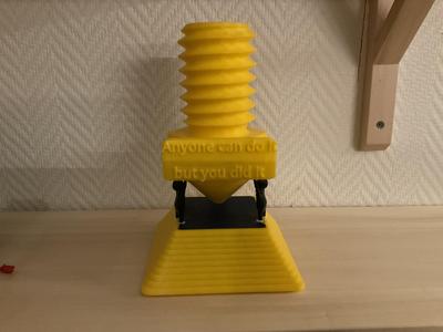 My entry to de 2024 3D Printing Industry Awards - Trophy Design Competition