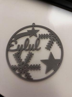 Personilized Christmas tree ornament