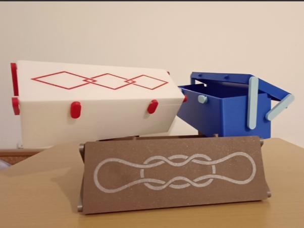 Hinged pencil/tool/jewlery case