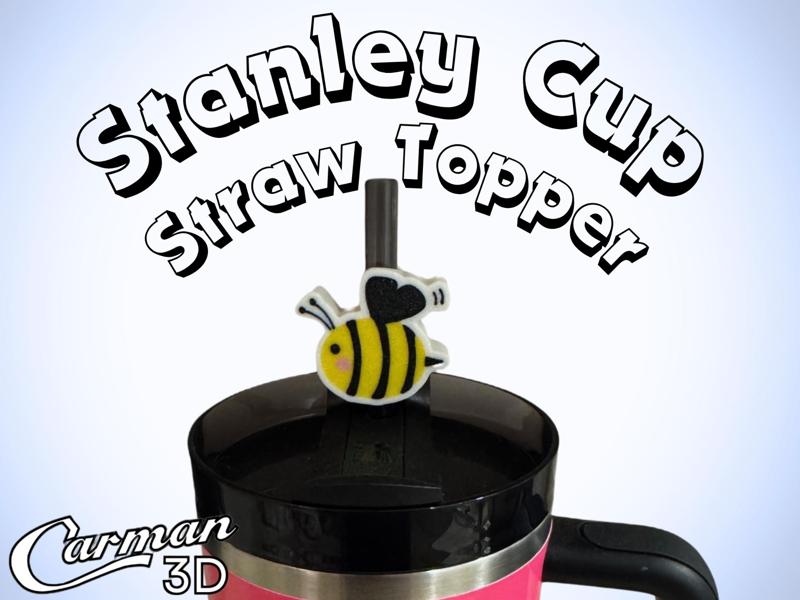 Bee Stanley Cup Straw Topper