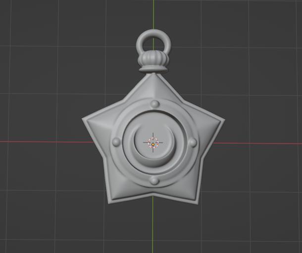 Moon star locket pendant