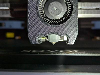 Independent part cooling fan holder for SV08 Toolhead (Bambu Hotend)