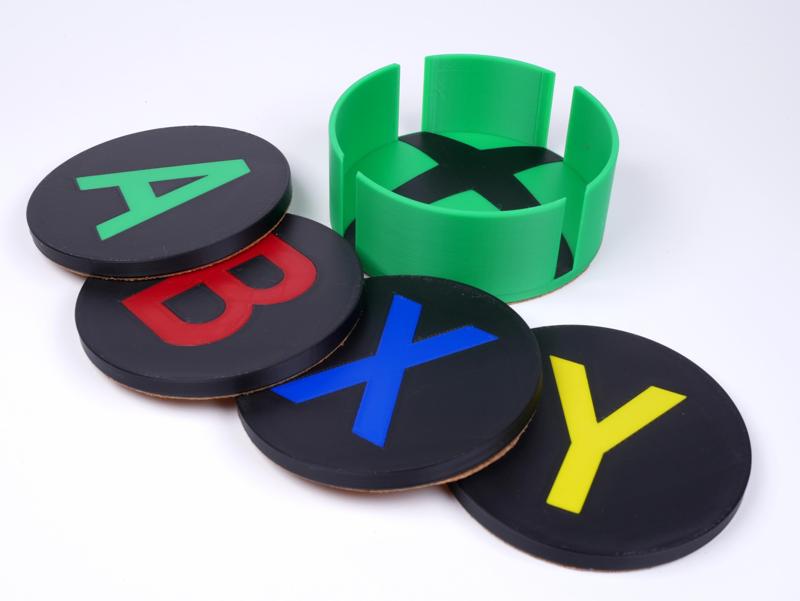 XBOX Coaster Table Top Coffee Coaster X Box Game Room Accessory for Gamers Tabletop Protector Gift H