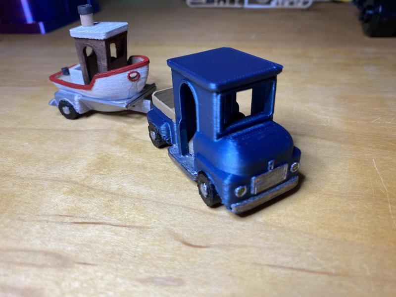 Benchy Pickup & Trailer