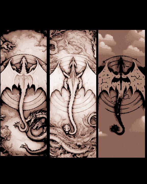 Dragon Etchings - Set of 3 Bookmarks