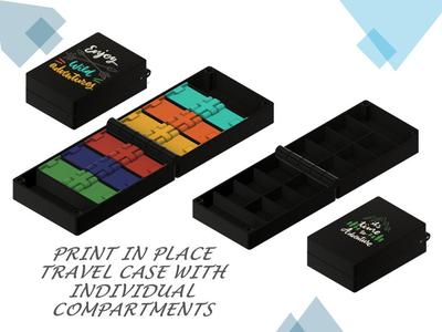 Travel Case with Individual Compartments