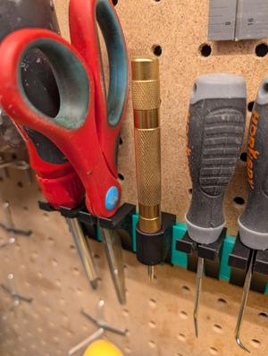 Center Punch Holder for Pegboard Screwdriver Rail