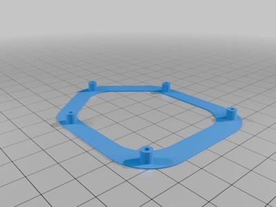 Wing servo holder upgrade for Eclipson Go 1 Wolf rc plane