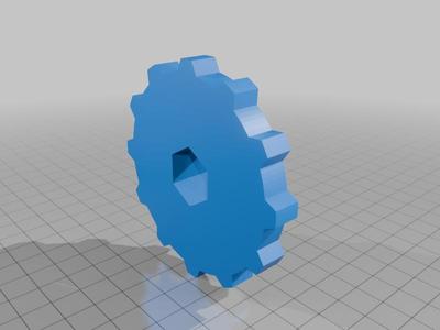 Modular Belt Link with Drive Sprocket and Shaft Insert