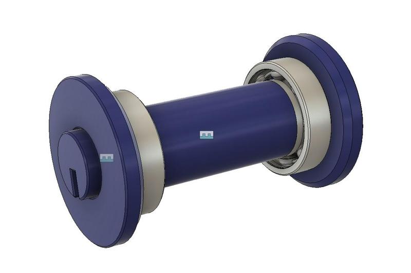 Ball Bearing Axle Shaft for PolyDryer