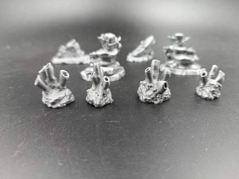 DnD Miniature Terrain - Coral Terrain Scenery Set