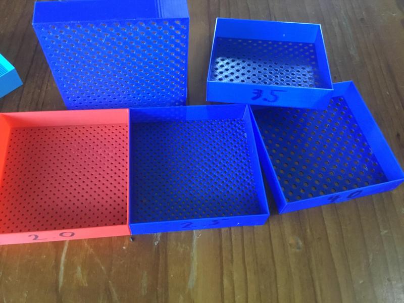 2-5mm. sieves round holes