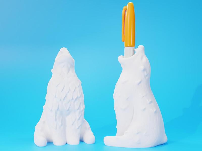 Polar Bear Marker Holder