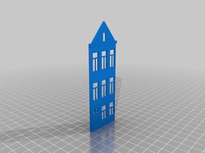 n scale old building with shop