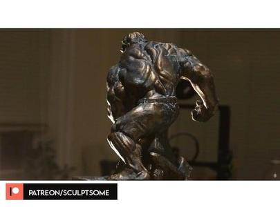 The Incredible Hulk hand sculpted