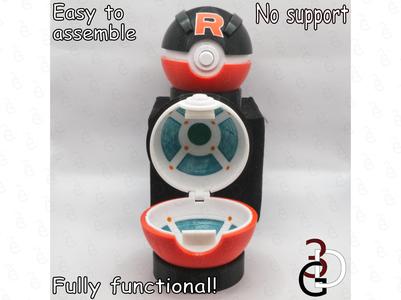 Functional Team Rocket Greatball Fully Detailed