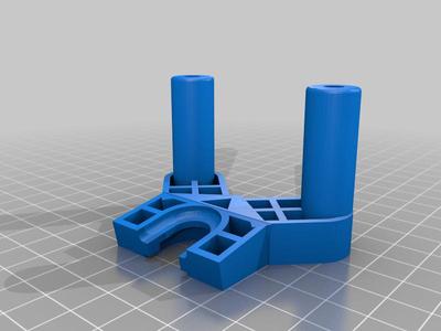 Off set and tilted cradle for Leluv extender