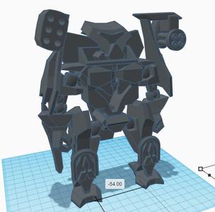 combat mc_robot rip by mcka3ax + holder for your mobile phone