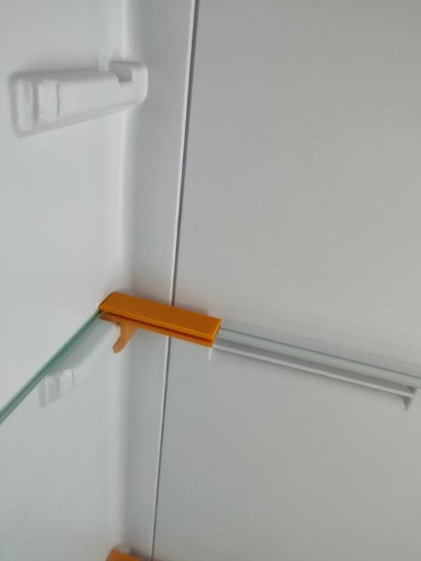 Beko fridge glass shelf rear brackets 