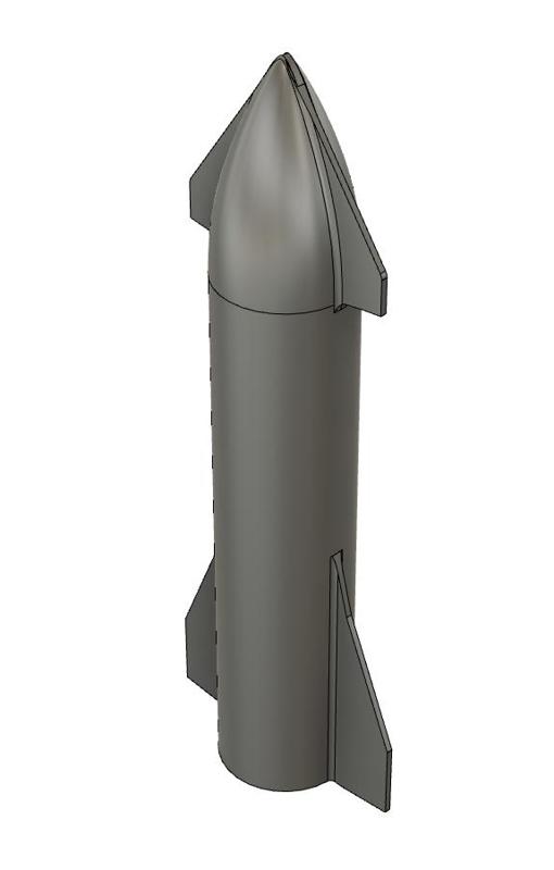 Starship Mini for the stomp rocket launcher