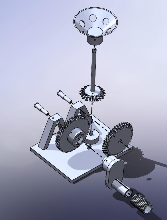 Manual Fully 3D Printed Centrifuge