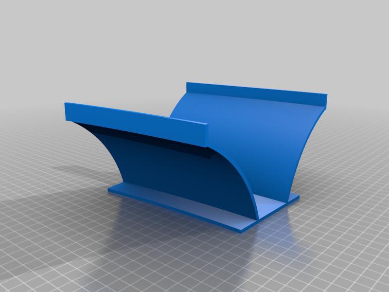 HO TGV viaduct paper mache mold (curved tracks)