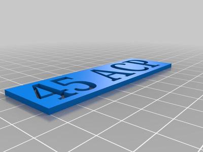 45 acp label
