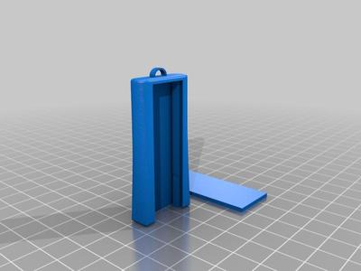 Raspberry pi pico case with slider and key hook