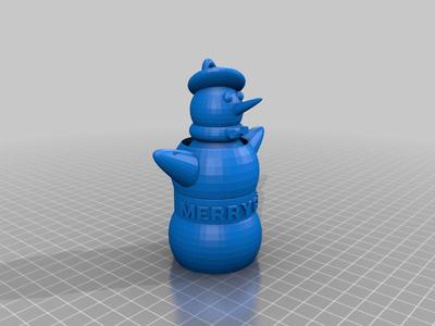 Dancing snowman ornament 