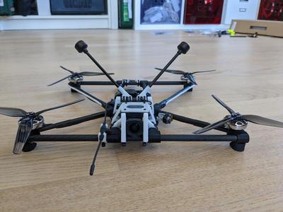 Tubular 6inch v2! long-range frame - superlight and superstiff - build it at home - no CNC needed