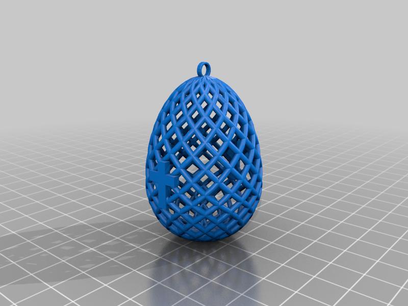 Easter egg with crosses