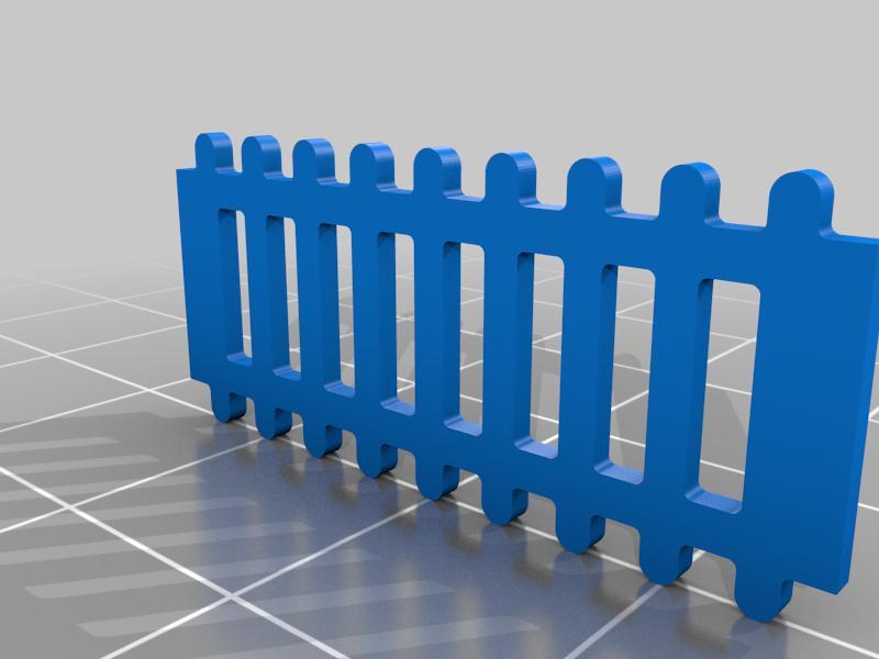 Ferrovia - Staccionata ferroviaria H0