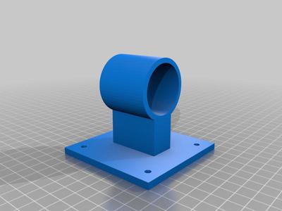 Halterung 35mm Rohr für Decken oder Wände