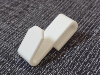 Towel hook for 8mm wall