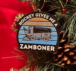 1.2 Hour! Funny Hockey Zamboner Vintage Ornament