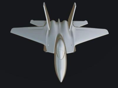 F-22 Style Stealth Fighter Jet – STL Model