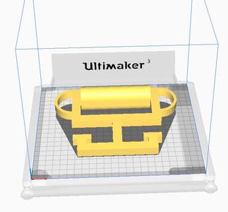 Bag holder with with strap attachment 