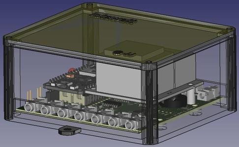 Caja de pared para placa IotaWatt mod by JJ
