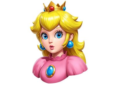 Princess Peach Bust Base Included