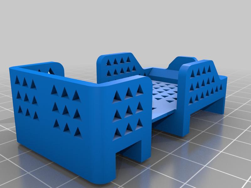 Crux35 drone battery cradle