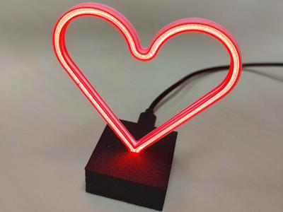 LED rope decorative heart