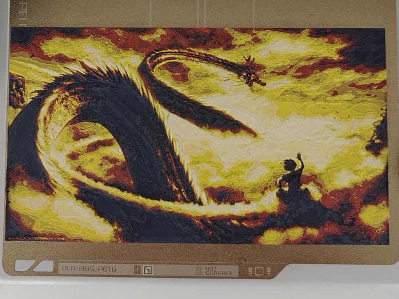 Shenron Shenlong HueForge Dragon Ball Goku