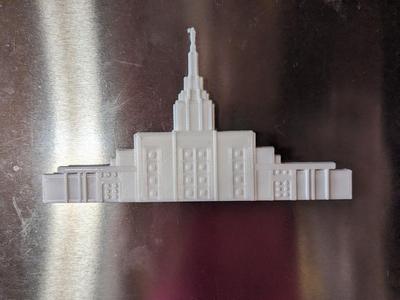 Idaho Falls Temple Church of Jesus Christ Flat Magnet