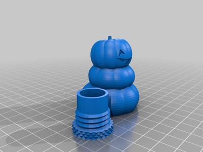 Pumpkin Snowman Geocache